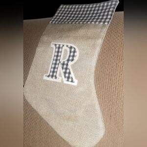 Christmas Stocking New. From Hobby Lobby. Letter R